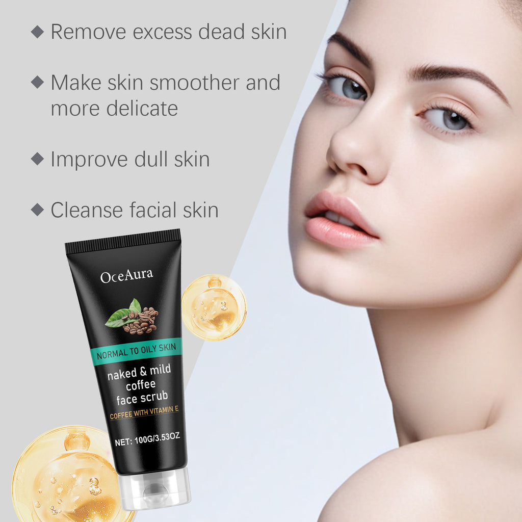 OceAura Coffee Exfoliating Facial Cleanser – Deep Clean & Brighten - VelisseCosmetics